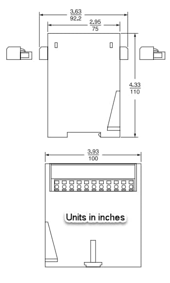 Mechanical Drawing - ATC Diversified Electronics SLU Phase Monitor Relays